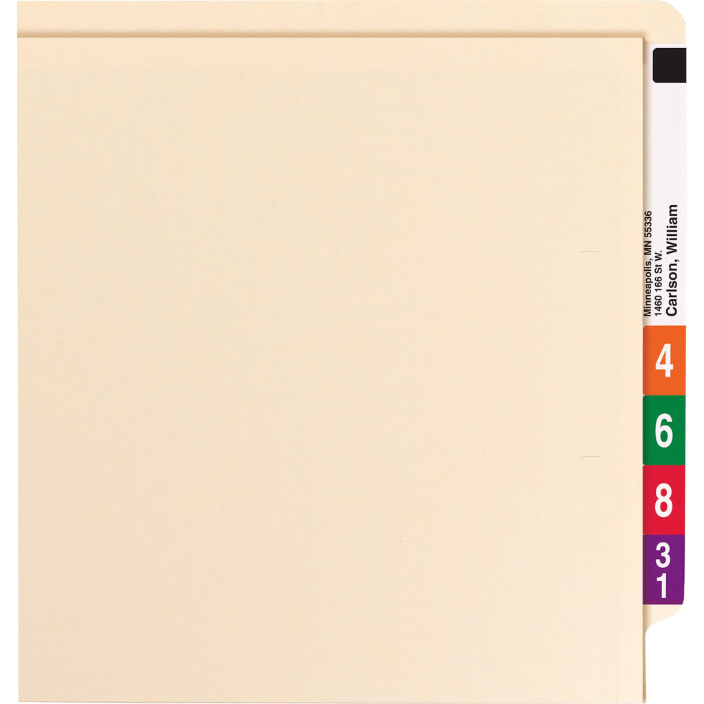 Smead Folder,Straight,Letter,W/Pckt,PK50 34100