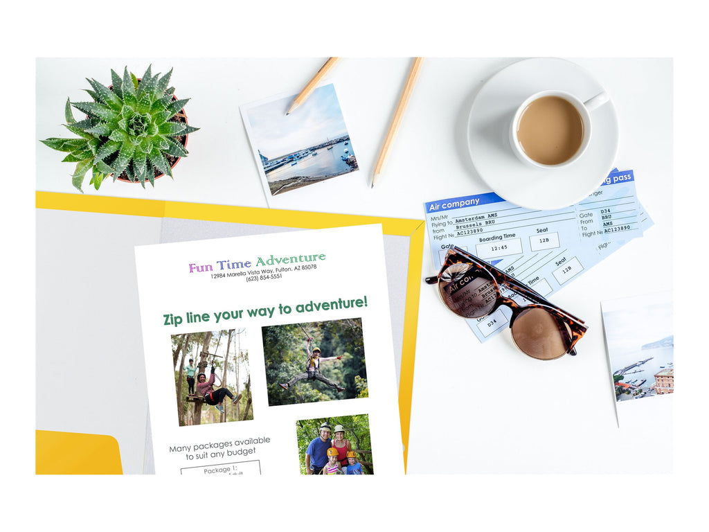 Better Office Products - Pocket folder - 2 compartments - for Letter A Size (8.5 in x 11 in) - capacity: 100 sheets - yellow (pack of 25)