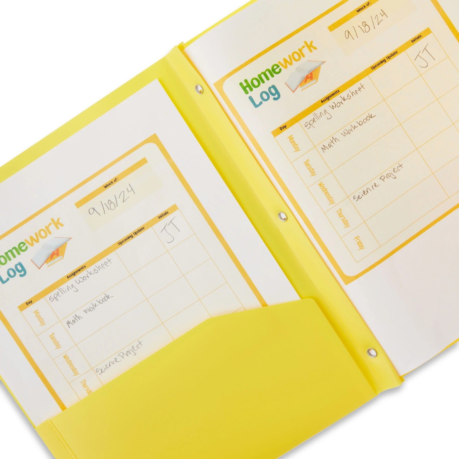 witspace Heavy Duty Plastic Folders with Pockets and Prongs, Extra Thick Pocket Folders with Brads/Card Slot, for Letter Size Sheets, Bright Colors School Work and Home 3 Pcs