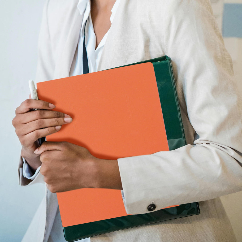 WHAMVOX 10Pcs Folders with Pockets A4 2 Pocket Folders Pocket Folders for Documents Paper Folders for Filing Cabinet School Office Resume Portfolio