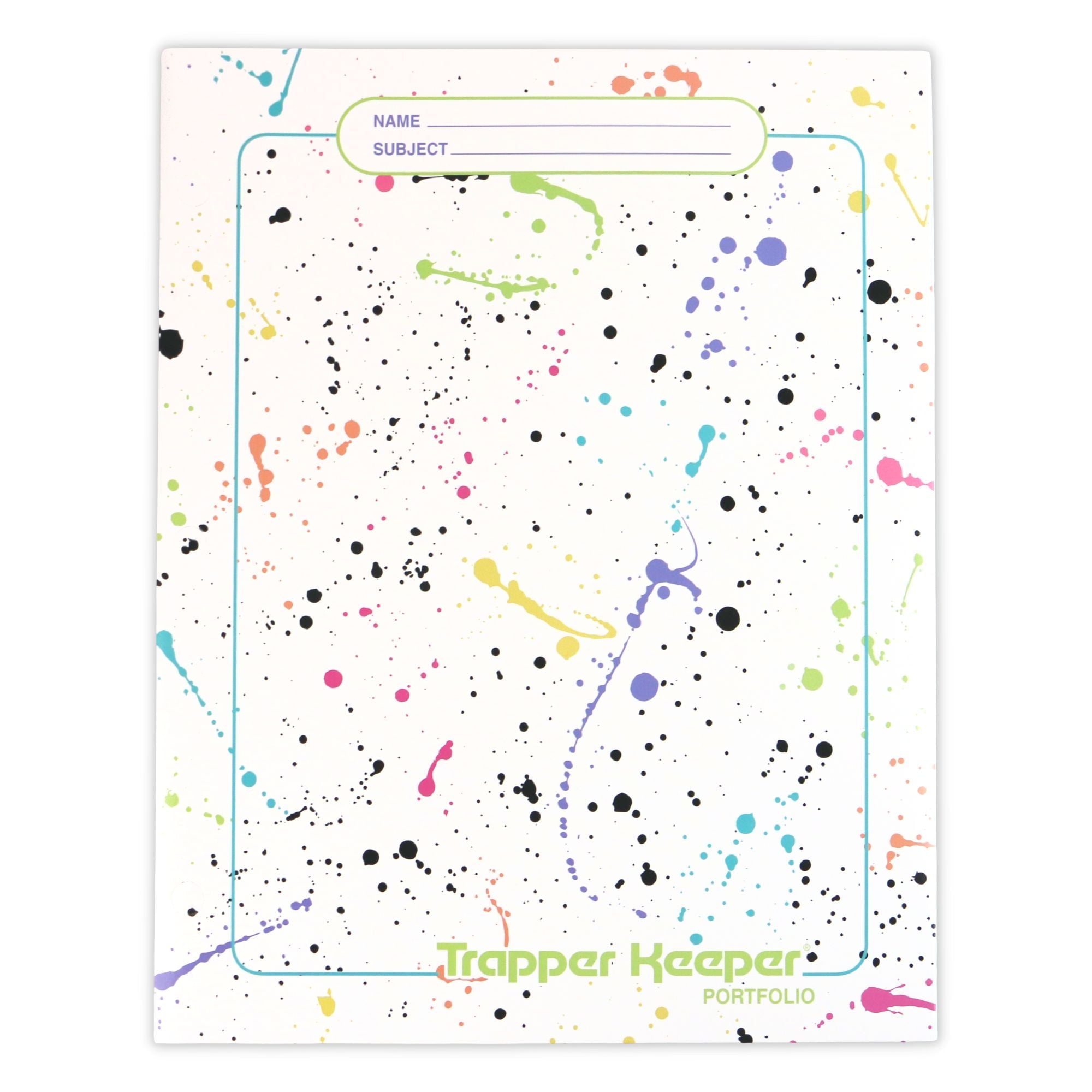 Mead Trapper Keeper 2-Pocket Portfolio Folder: 9-3/4 in. x 12 in. / Assorted (4 patterns) 4-pack