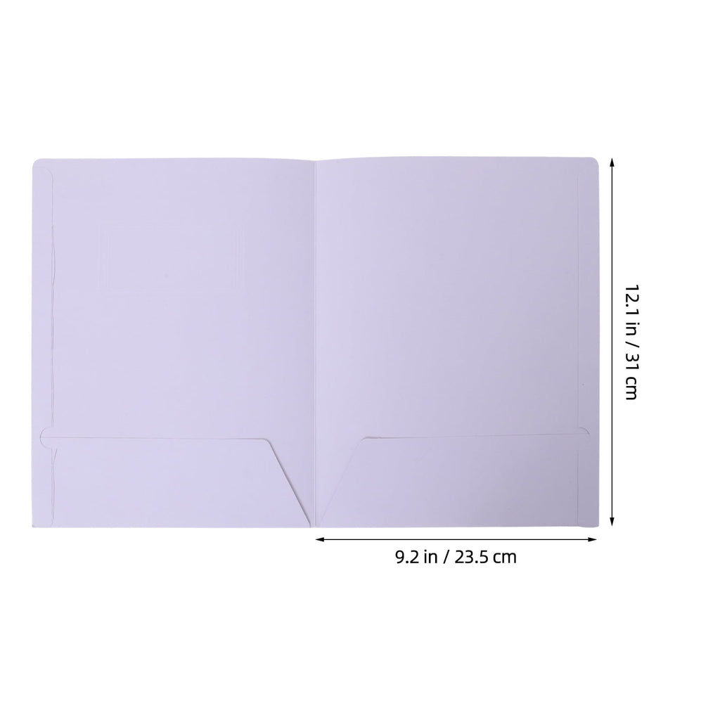 WHAMVOX 10Pcs Folders with Pockets A4 2 Pocket Folders Pocket Folders for Documents Paper Folders for Filing Cabinet School Office Resume Portfolio
