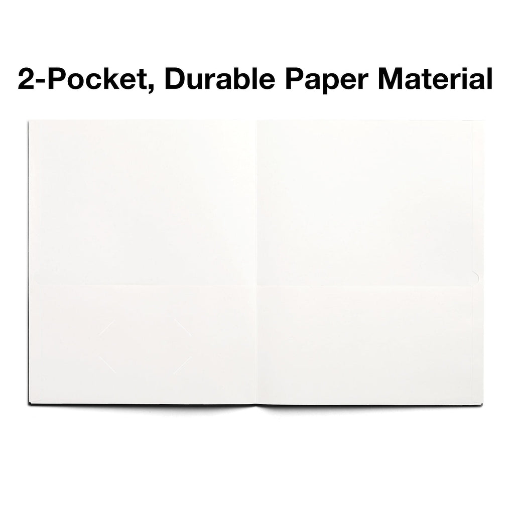 Staples 10% Recycled Smooth 2-Pocket Paper Presentation Folder White 10/Pack (13384-CC) ST13384