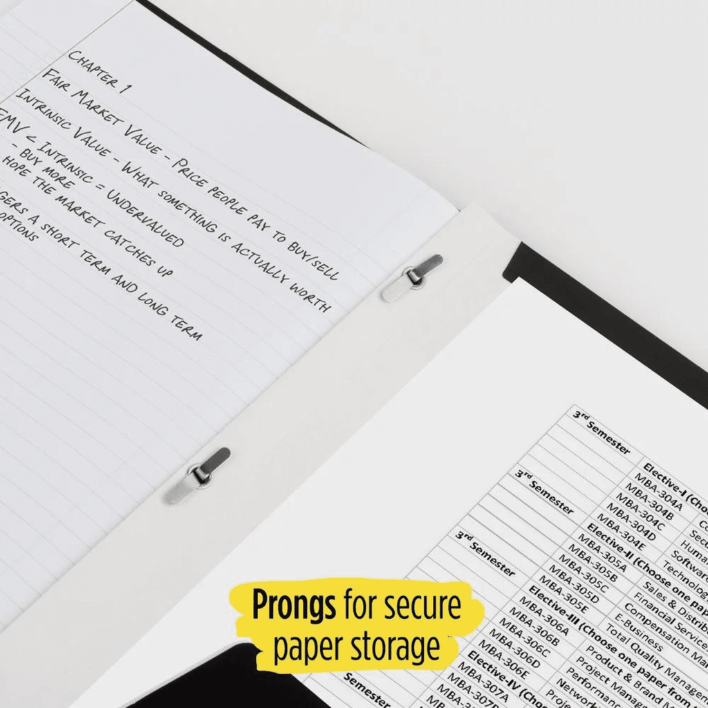 Five Star Pocket & Prong Paper Folder [Geometric Pattern]: 9 in. x 11 in. (Green)