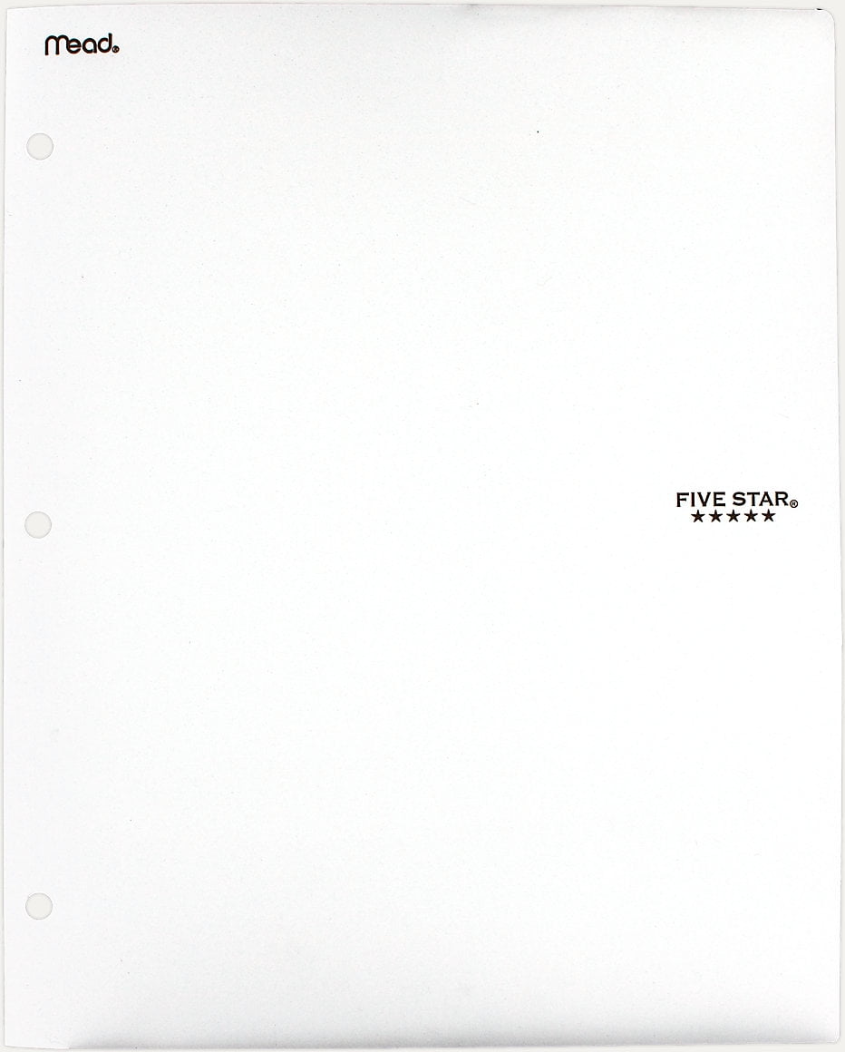 Five Star 2-Pocket Stay-put Tabs Folder with Three Hole Punched Teal (33943)
