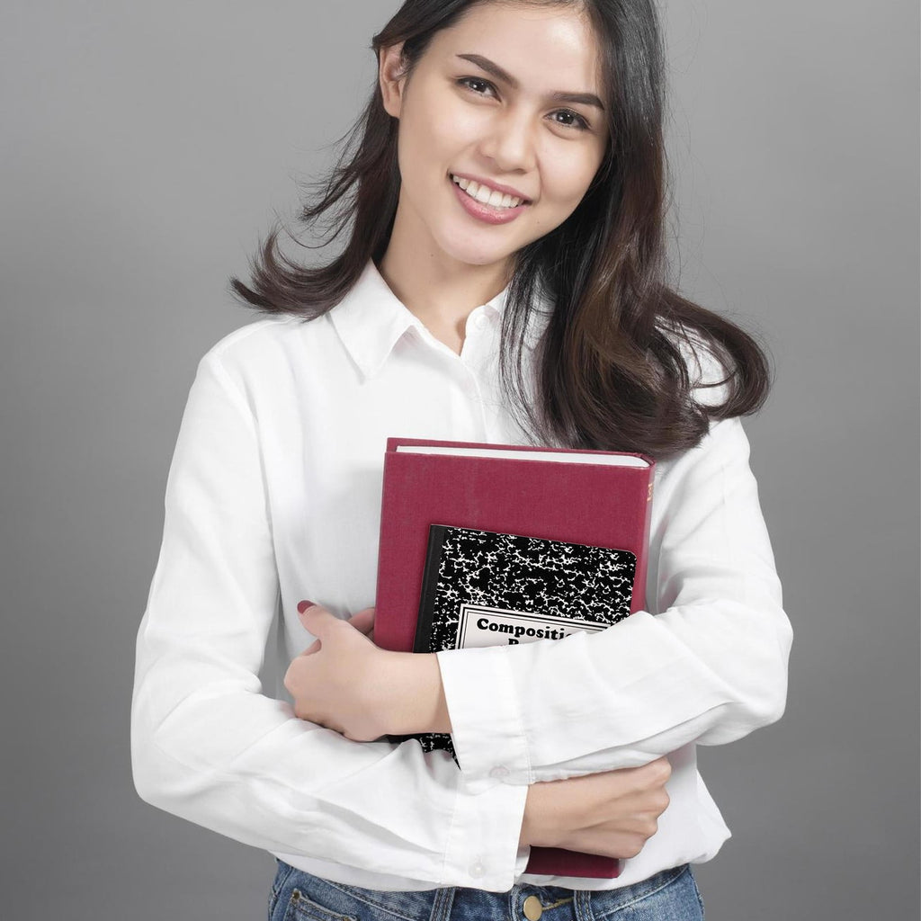 PPKVUFD Composition Notebook 1 Pack, Wide Ruled Paper, 10.24 x 7.48 Inches, 100 Sheets(200 Pages), Black Marble Covers (05-Black)