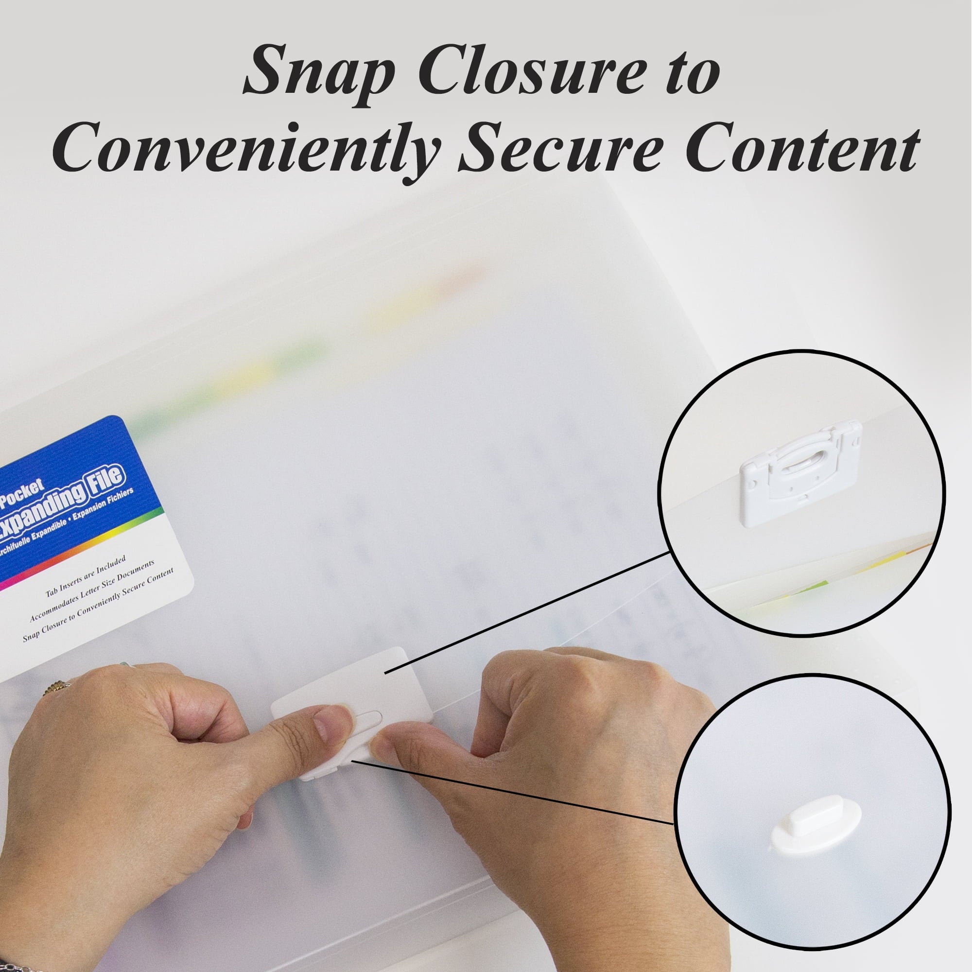 BAZIC Expanding File Folder 13 Pockets Color Tab, Document Envelopes, 2-Pack