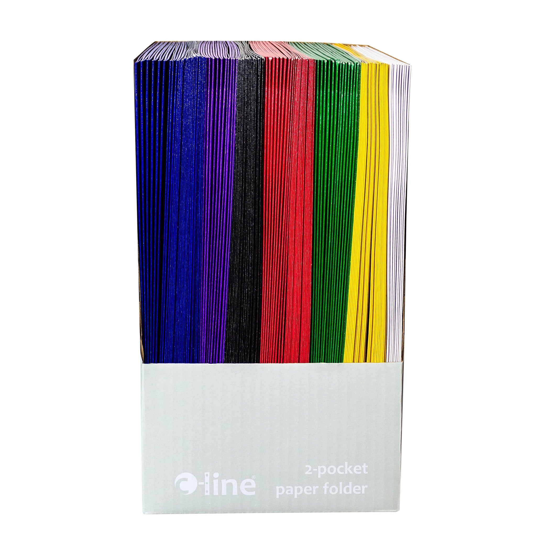 C-Line Paper Portfolio Without Prongs, Assorted, Pack of 100