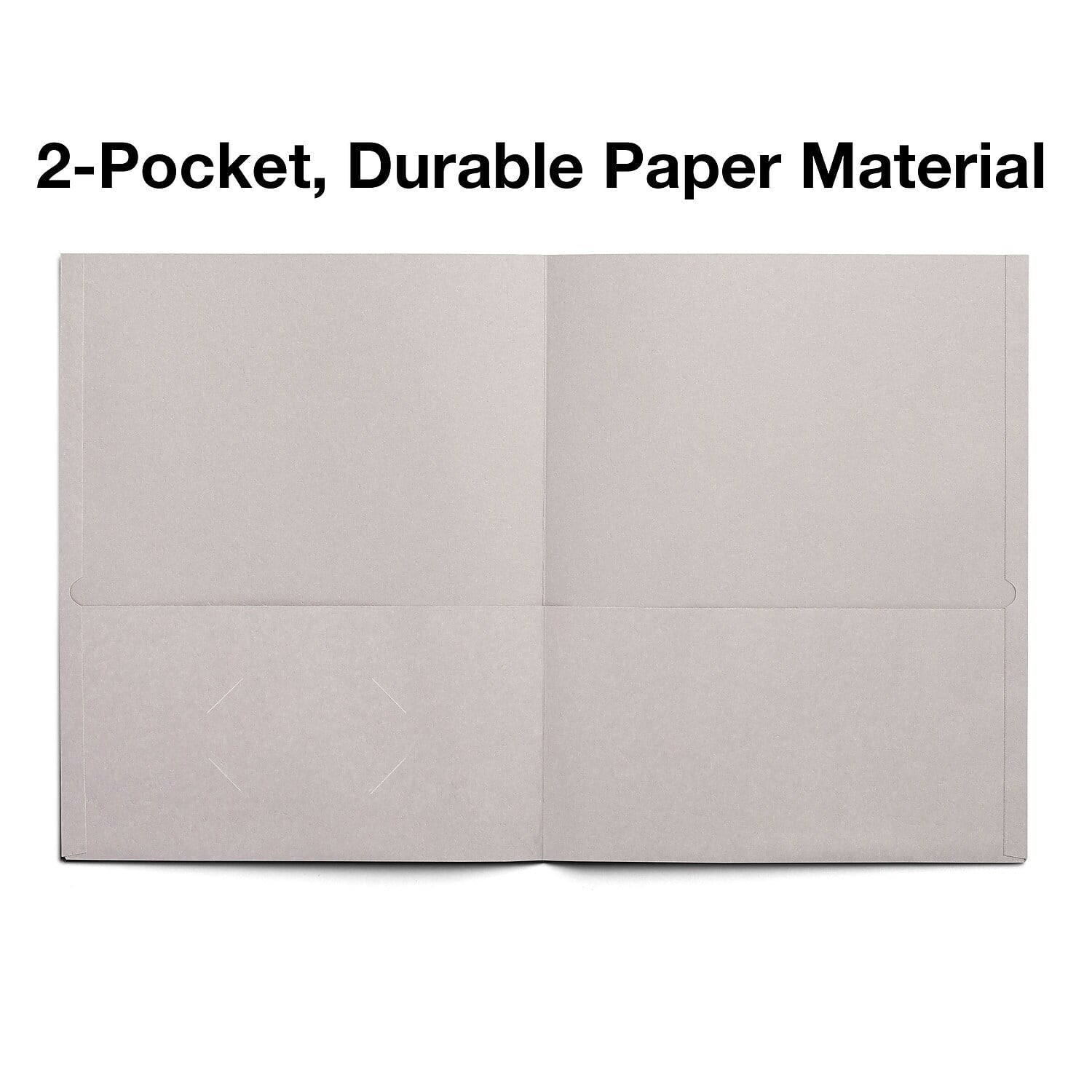HITOUCH BUSINESS SERVICES 2-Pocket Presentation Folders Gray 10/Pack 13380