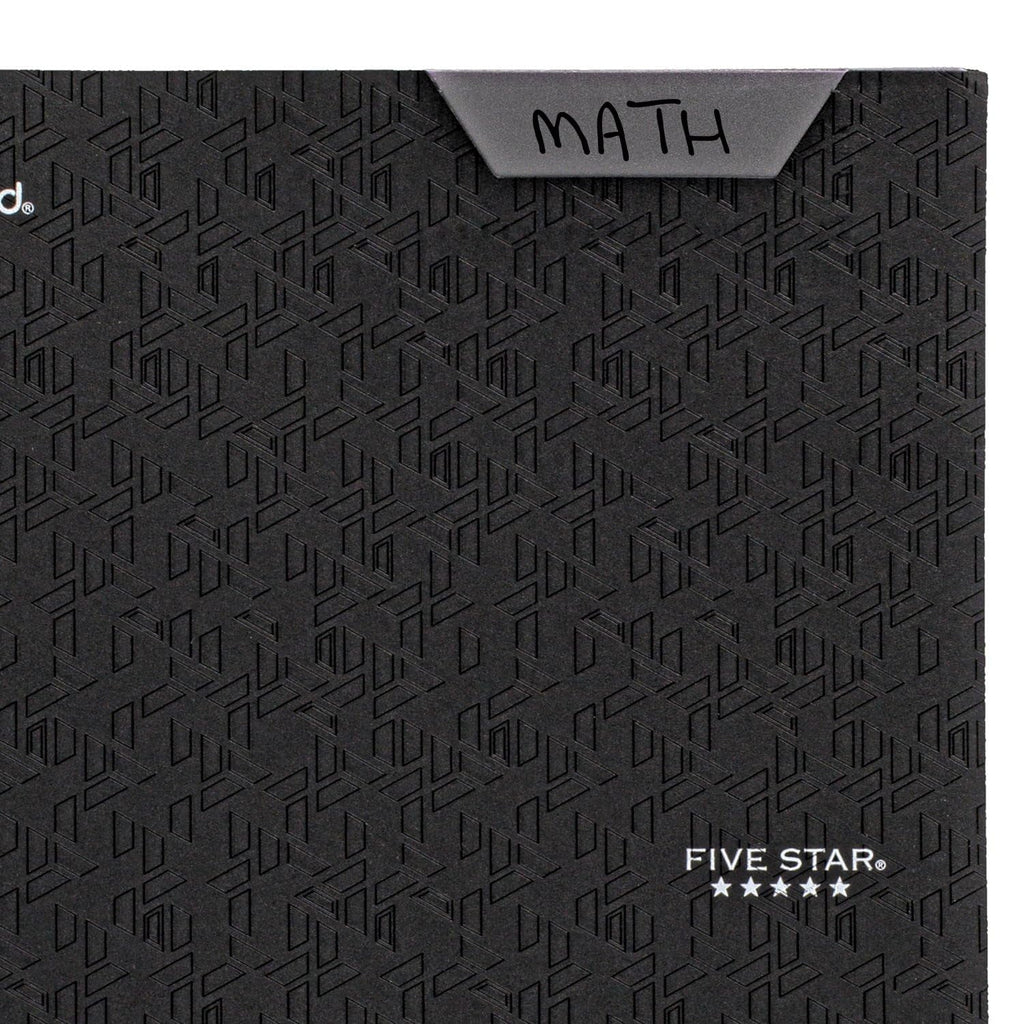 Five Star 2-Pocket Stay-Put Plastic Folder, Black (72113)