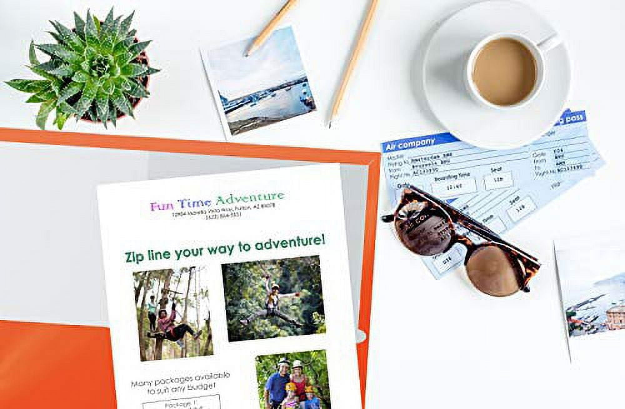 Better Office Products - Pocket folder - 2 compartments - for Letter A Size (8.5 in x 11 in) - capacity: 100 sheets - black, red, blue, purple, orange, green, yellow (pack of 25)