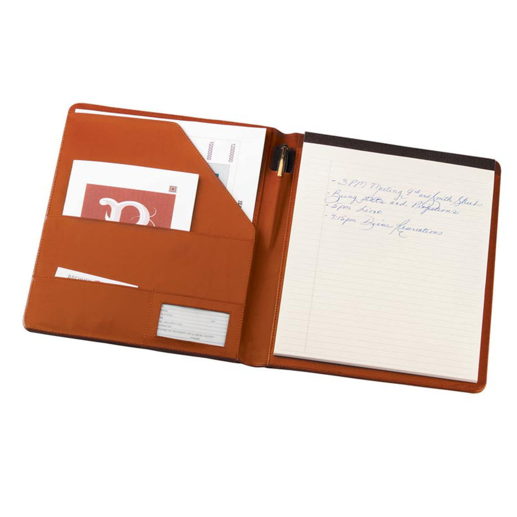 Royce Leather Aristo Genuine Leather Padfolio Navy