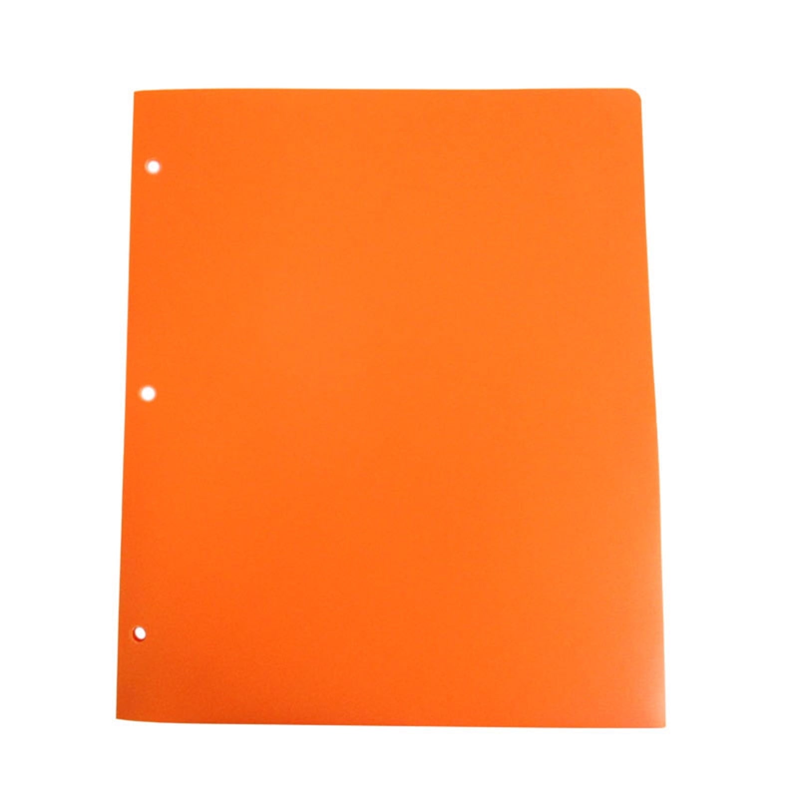 PEEIUO 2 Pocket Folders,Recycled Plastic punch Folders with 3 hole, Fits 3-Ring Binder, Holds 11” x 8-1/2” Paper,color random