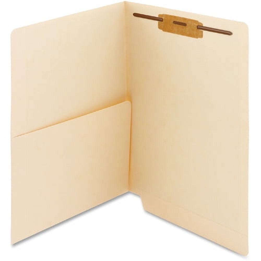 Smead Folder,Straight,Letter,W/Pckt,PK50 34100