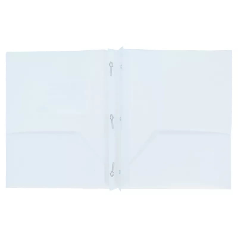 2 Pocket Plastic Folder with Prongs - ub&ub 11.38 Inches (L), 9.37 Inches (W)