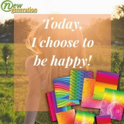 New Generation Rainbow 2-Pocket Folders, Multicolor, 6 Count