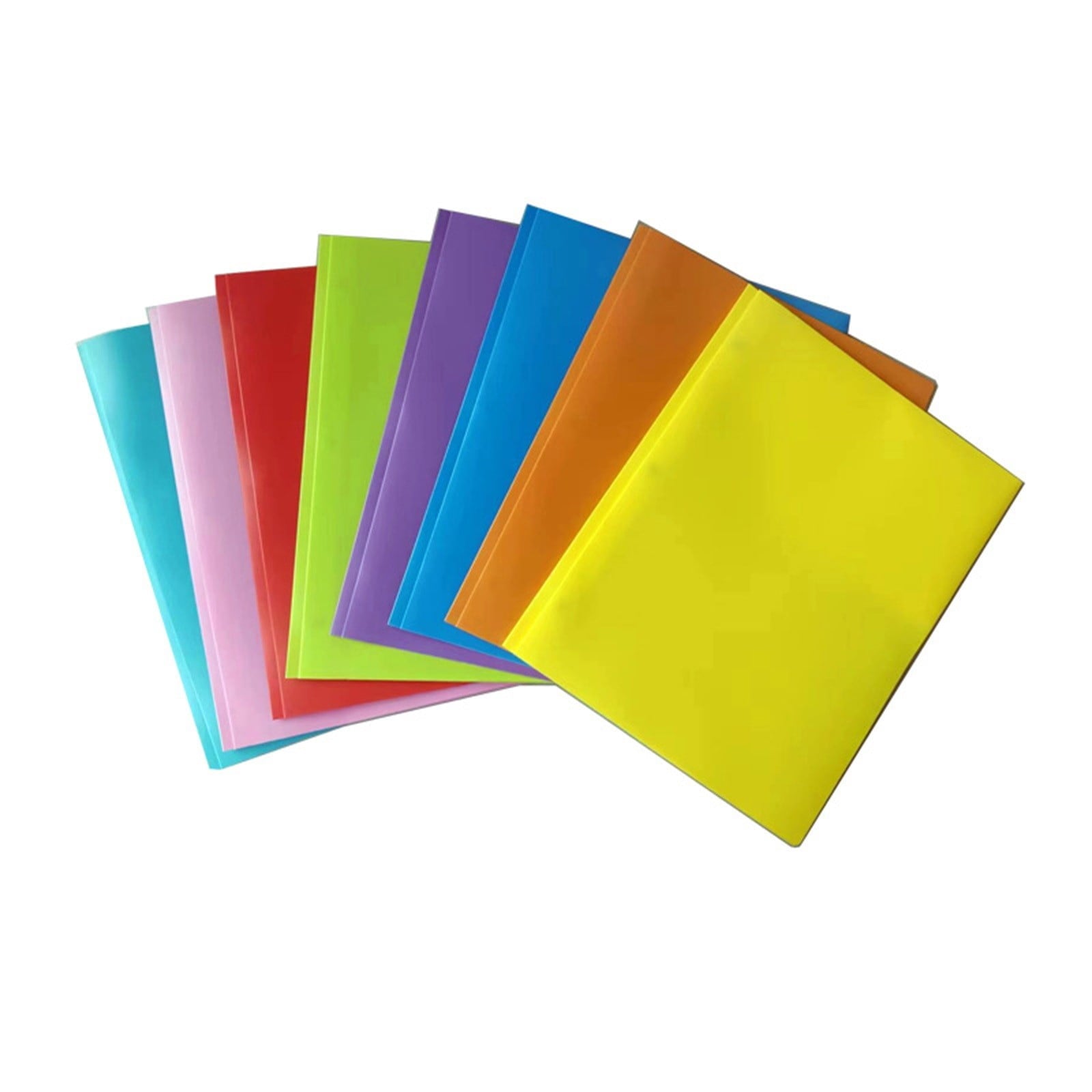 HANXIULIN 3-Prong Plastic Folders with Pockets, 2 Pocket Folders with Fasteners, Tear-Resistant Plastic Pockets, and Fit Letter Size Paper, Use for School Office Home Business, 1Pcs Folders