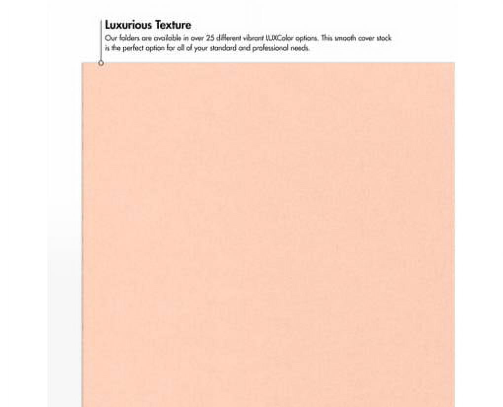 LUXPaper 9 x 12 Presentation Folder, Blush, 25/Pack