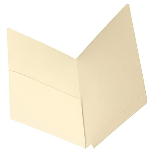 Smead® Manila End-Tab Pocket Folders, Straight Cut, Letter Size, Pack Of 50