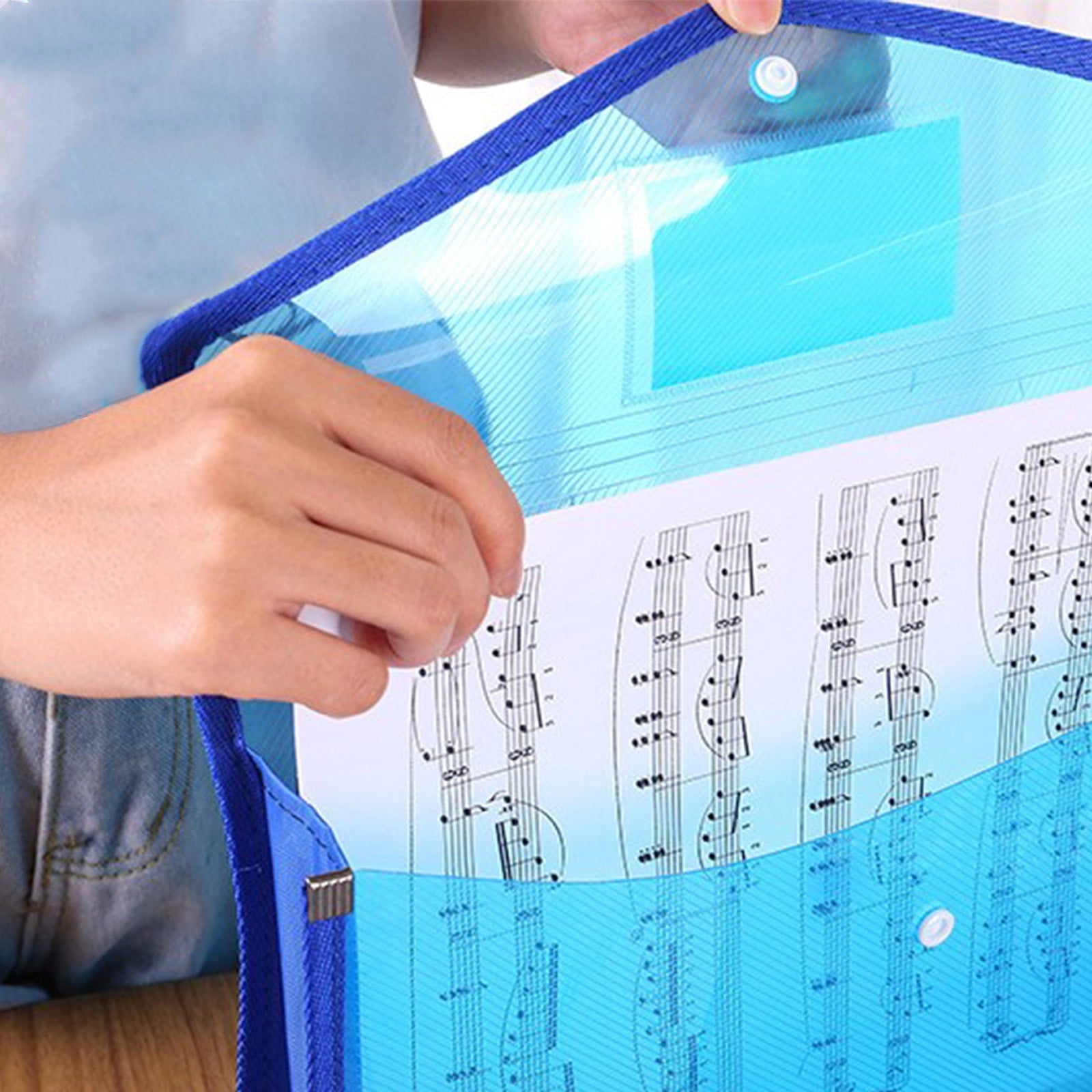 Clearance Plastic Folders with Two Pockets, Heavy Duty 2 Pocket Folders with Business Card Slot for Letter Size Paper, Assorted Colors, For Office and School Use Blue