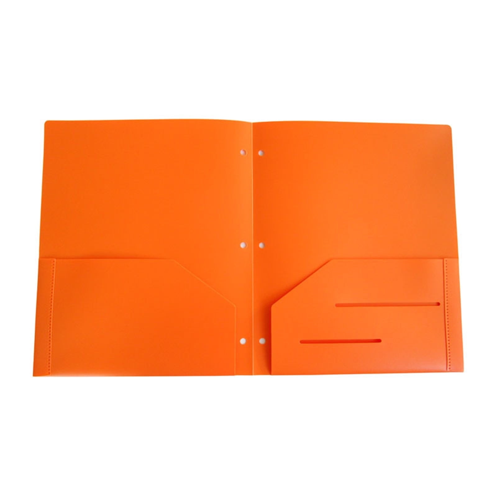 PEEIUO 2 Pocket Folders,Recycled Plastic punch Folders with 3 hole, Fits 3-Ring Binder, Holds 11” x 8-1/2” Paper,color random