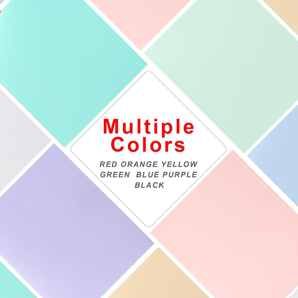 Plastic Folders with Pockets (7 Pack, Light Green), Durable Heavy Duty File Folders with Business Card Slot, 2-Pocket Folder for Schoolwork & Office,Letter Size