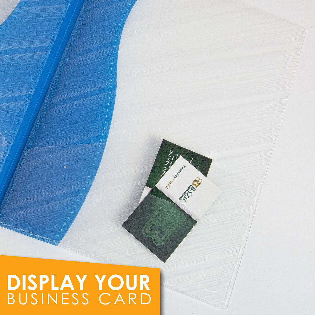 BAZIC 2 Pockets Poly Folder, Two Color Portfolio, Document Folders, 6-Pack