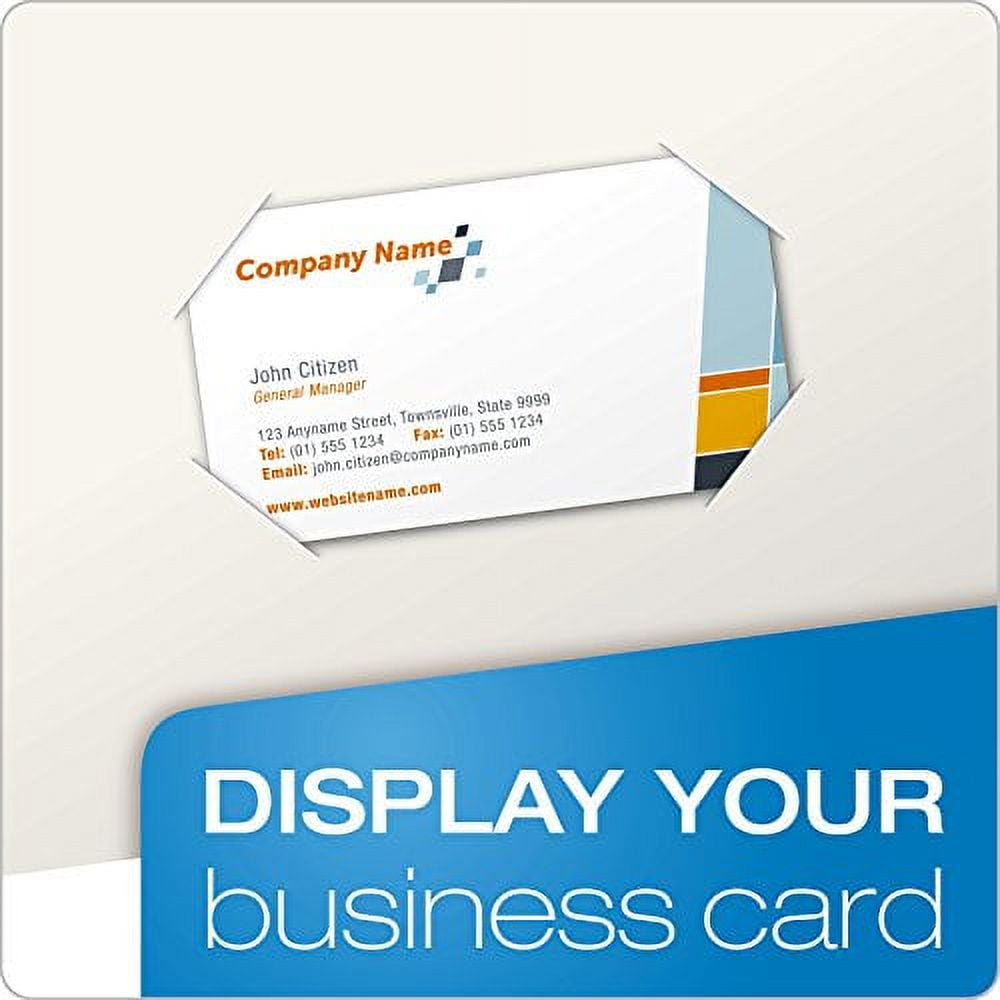 Oxford Showfolio Laminated Twin Pocket Folders 25/Pkg-White, Letter Size