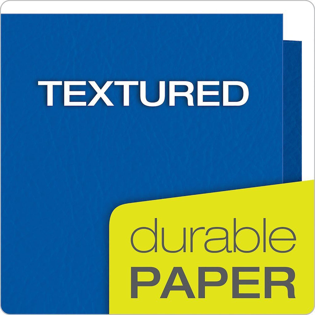 Oxford Twin Pocket Folders, Letter Size, Royal Blue, Box of 25