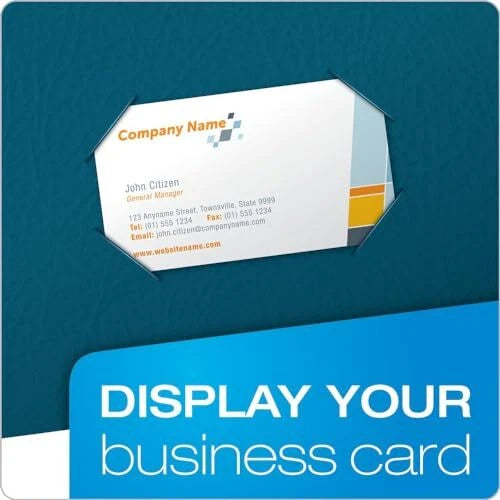 25 Count Blue Two Pocket Folders Durable Letter Size Organize School Home Office