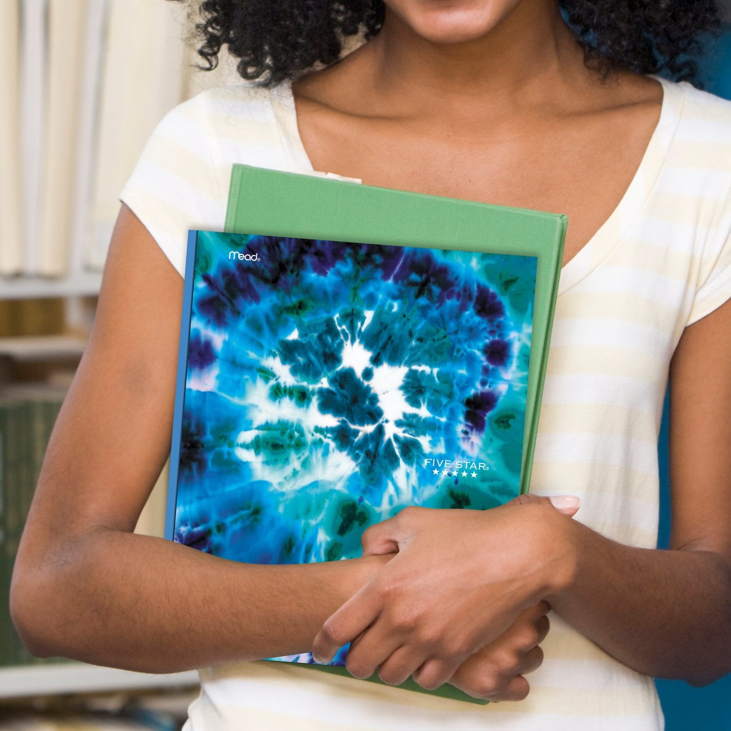 Five Star Tie-Dye Paper Pocket & Prong Folder (340358FA-WMT)