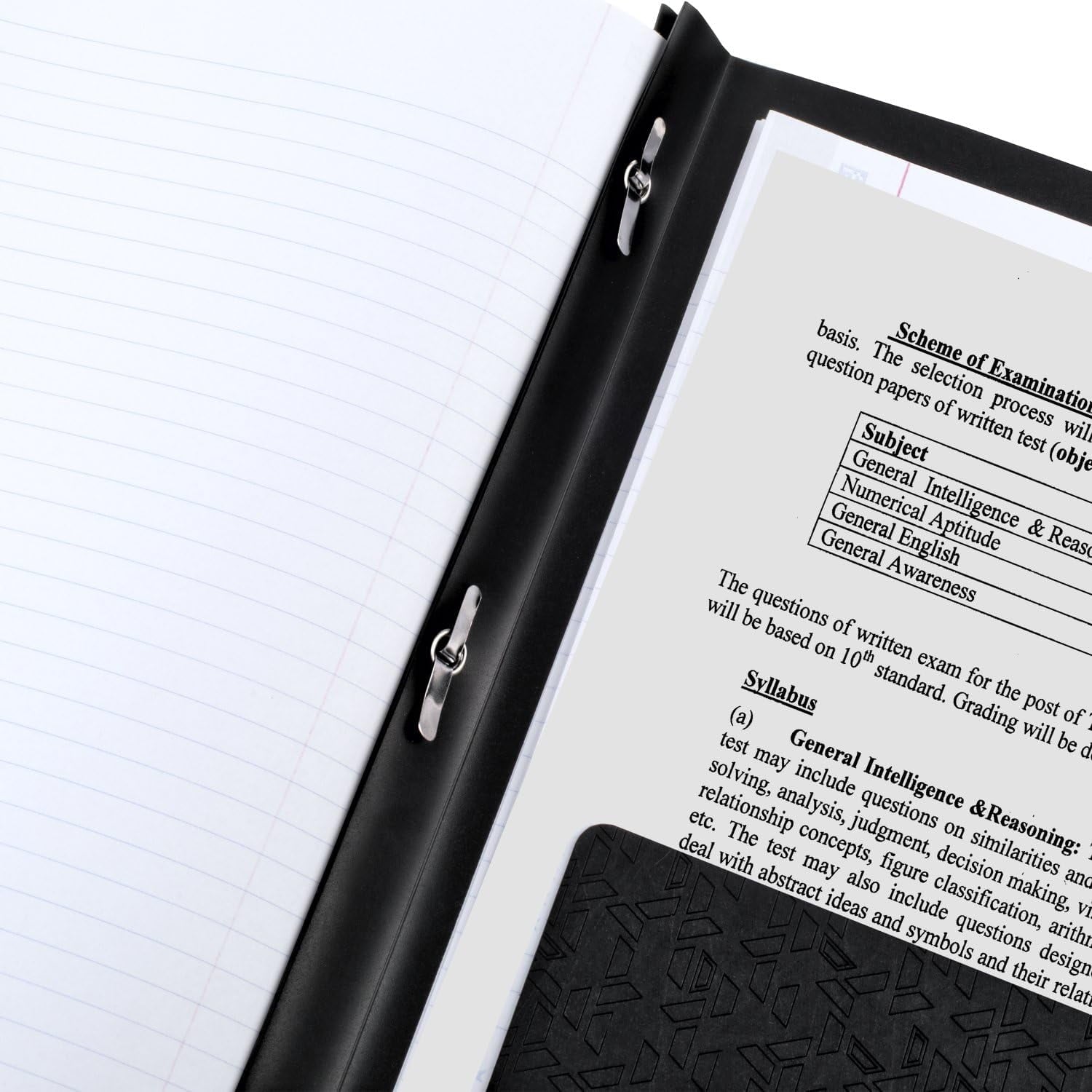 Five Star 2-Pocket Stay-Put Plastic Folder, Black (72113)