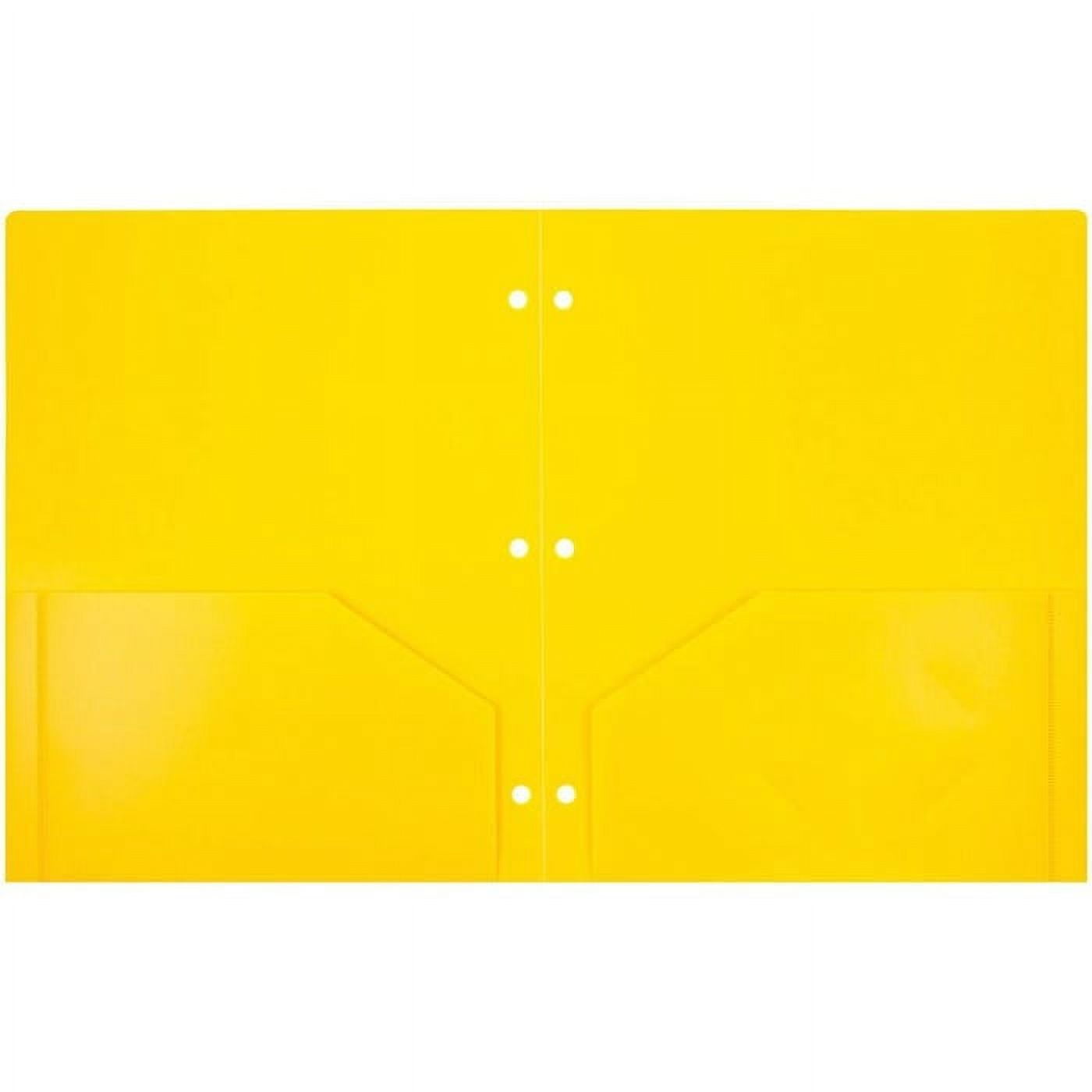 JAM Paper Heavy Duty Assorted 3 Hole Punch Folders Multicolor, 6 per Pack