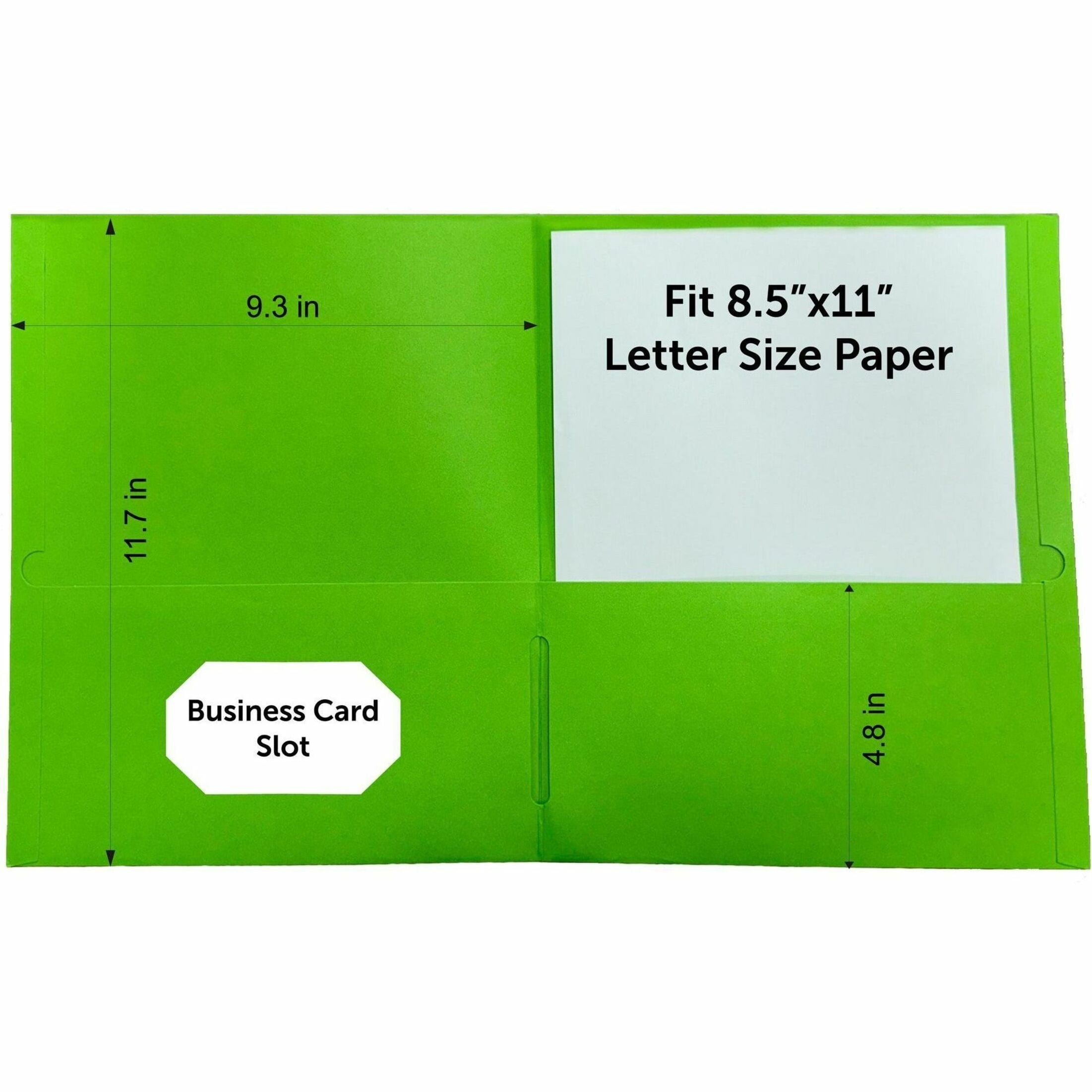 Sparco, SPR78548, Letter-size Pocket Folders, 25 / Box, Assorted