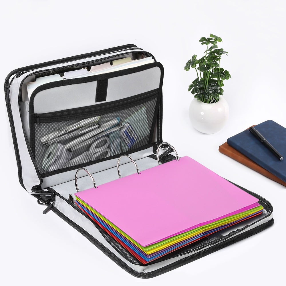 MoKo 12pcs Durable Pocket Folders, 3 Hole Punch Presentation Letter Size Folders, Multicolor