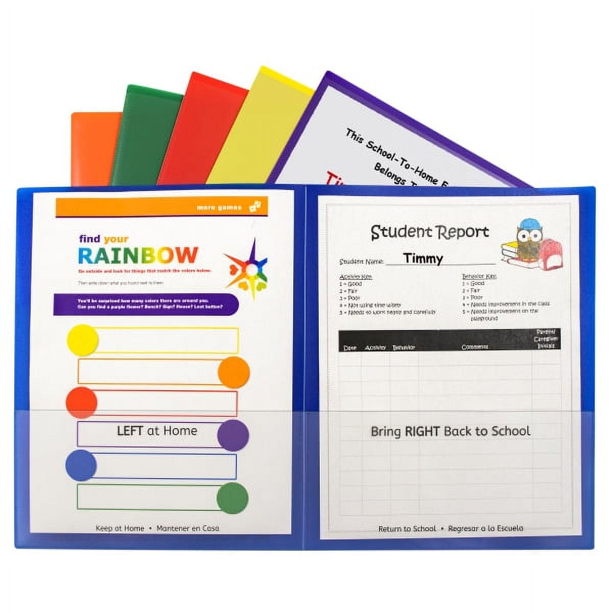 C-Line Classroom Connector Folders (Color May Vary) (Set of 36 Folders) (32000-DS)