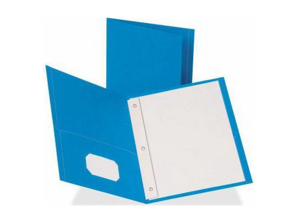 Business Source, BSN78507, Pocket Folder, 25 / Box, Light Blue