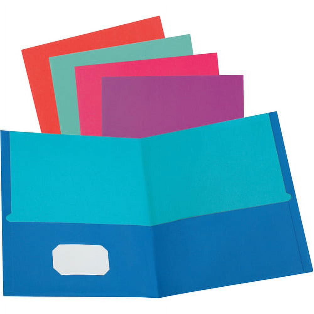 Oxford, OXF52074, Twisted Twin Pocket Folder, 50 / Box, Assorted