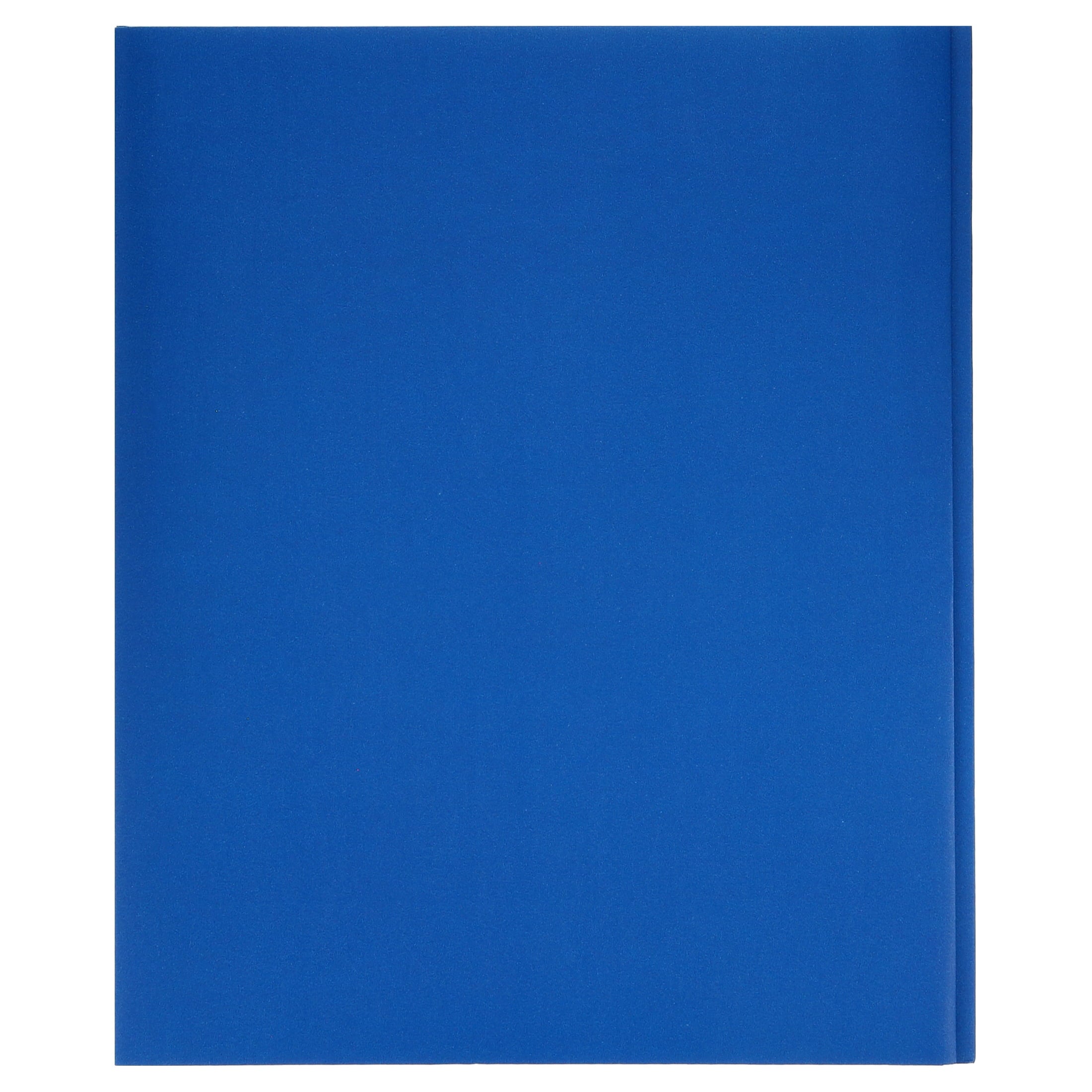 Better Office Products Blue Paper 2 Pocket Folders with Prongs, Blue, 50 Pack