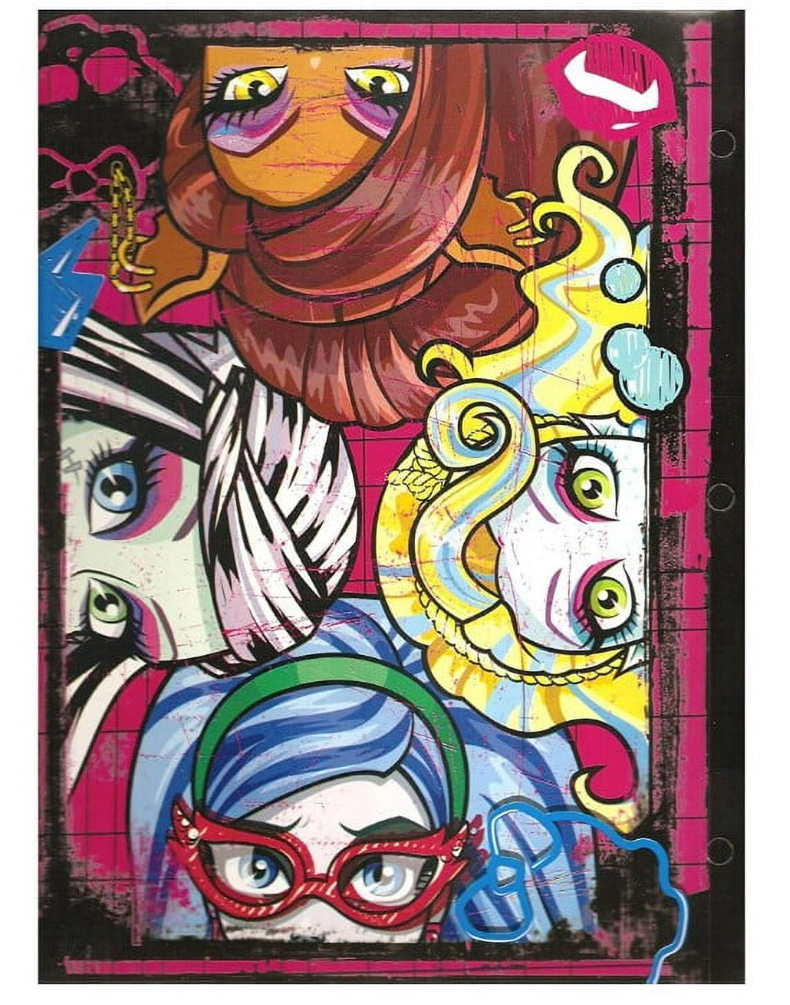 Monster High School 2 Pocket Portfolio Folder x 2