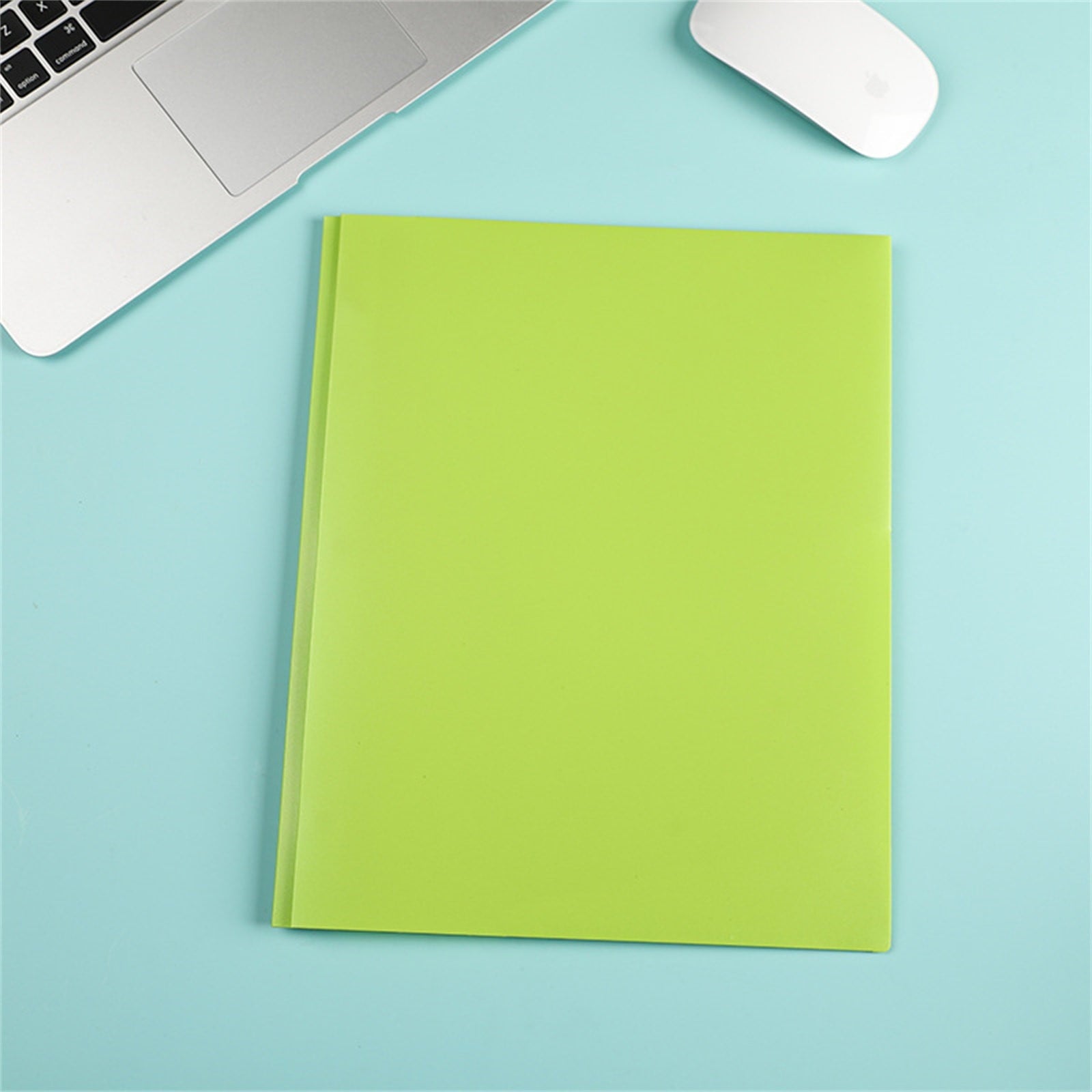 BCMMKLPP Plastic Folder with Pockets and Prongs, 1 Pack Plastic 2 Pocket Folder with 3 Prongs, Pocket Folder with Prongs, Heavy Duty 3 Prong Folder, 2 Pocket Folder for Document, Colored File Folder