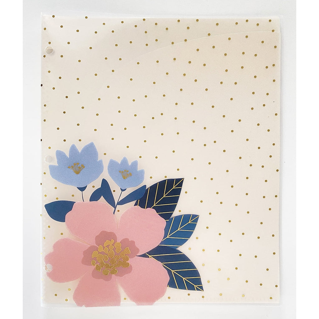 Carolina Pad, Llc 93001 Panache Glossy 3-hole Punched 6-pocket Folder, 11 X 8.5, Assorted