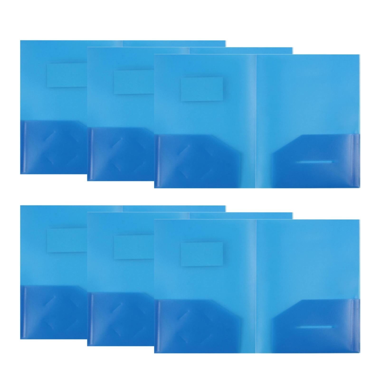 Plastic Folders with Pockets (1 Pack,Black Colors),Durable Heavy Duty File Folders with Slot,2-Pocket Folder for Schoolwork & Office,Letter Size,Vinyl Folders with Pockets,Assorted Fashion Colors