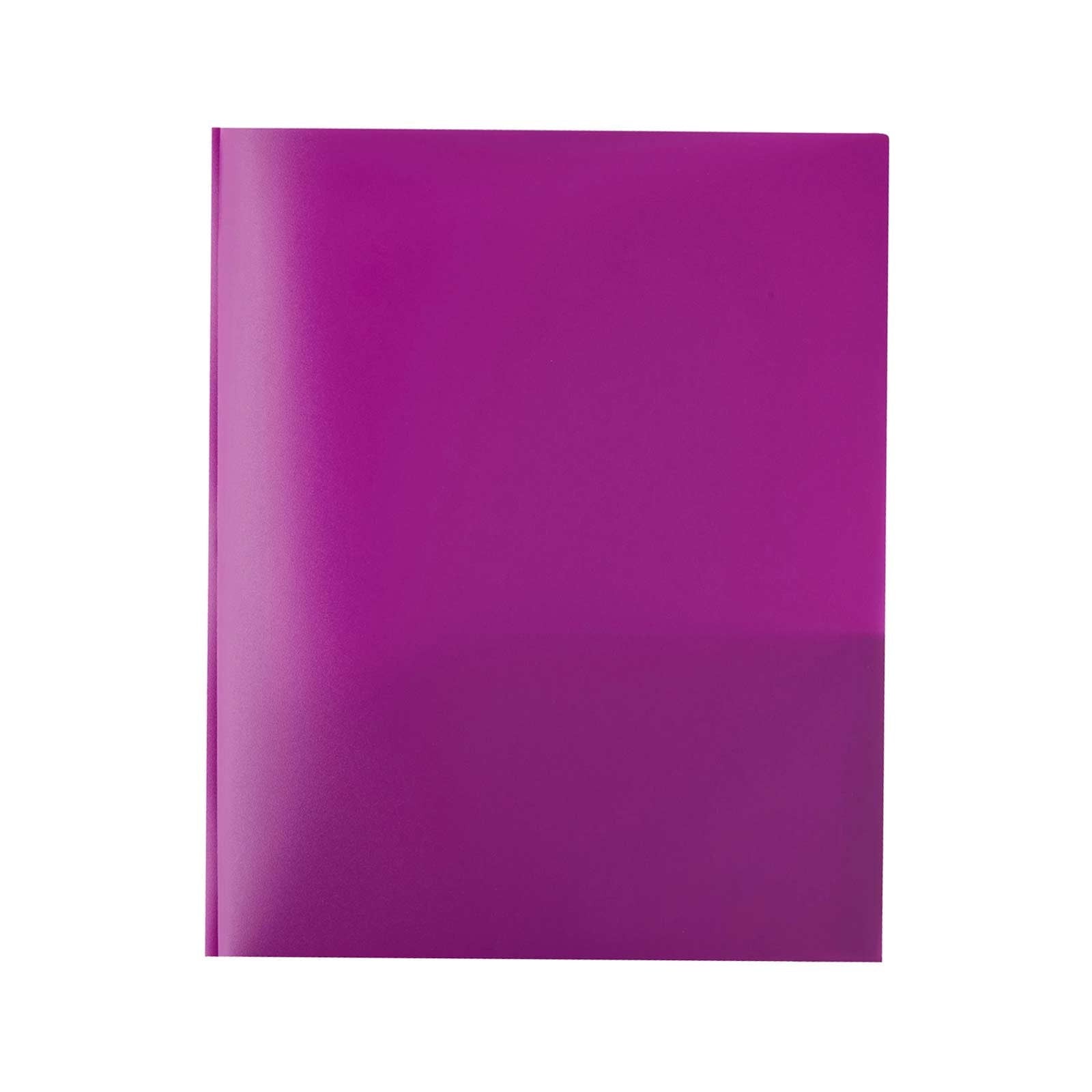 Clearance School Supplies! Hmlai Plastic Folder Purple, Pen+Gear 3 Prong 2 Pocket Poly Folder (Include Plastic Folder*1) Collapse Folder Clearance Sale