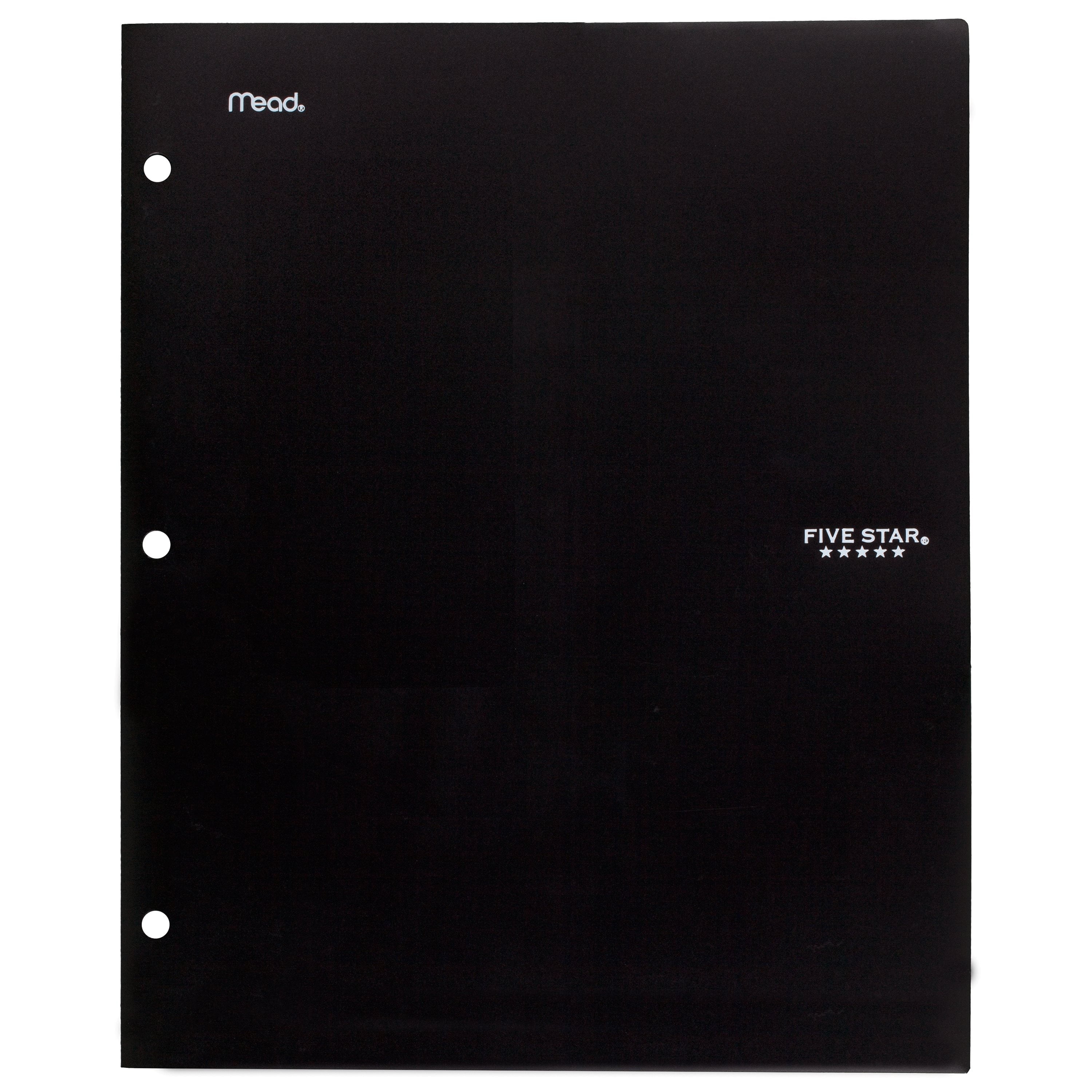 Five Star 2-Pocket Stay-Put Plastic Folder, Green (37451)