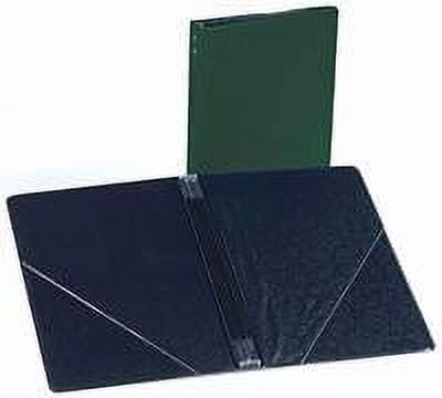 Marlo Plastics Choral Folder 7-3/4 x 11 With 7 Elastic Stays and 2 Clear, Flat, Diagonal Internal Pockets Green