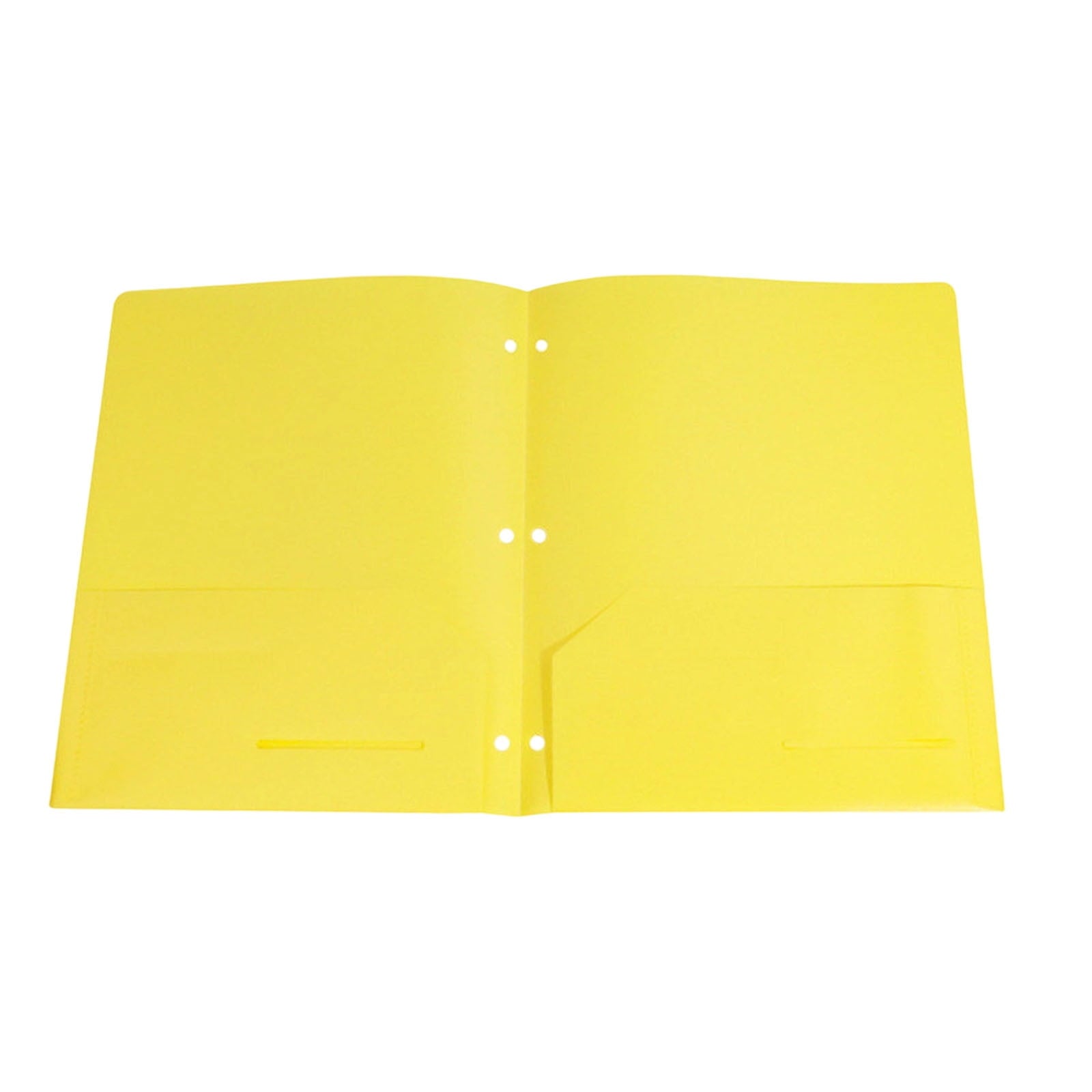 Holloyiver Heavy Duty Plastic 3 Hole Punch Pocket Folders,Plastic Folders with Pockets,Letter Size File Folders Durability, Folders with Pockets for Documents Office