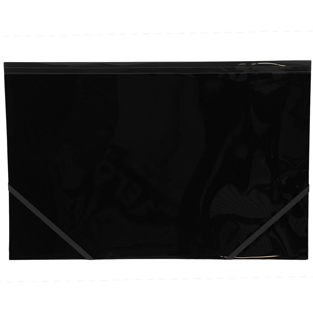 JAM Plastic Portfolio, Legal Booklet, 9 7/8 x 15 1/4, Black, 1/Pack