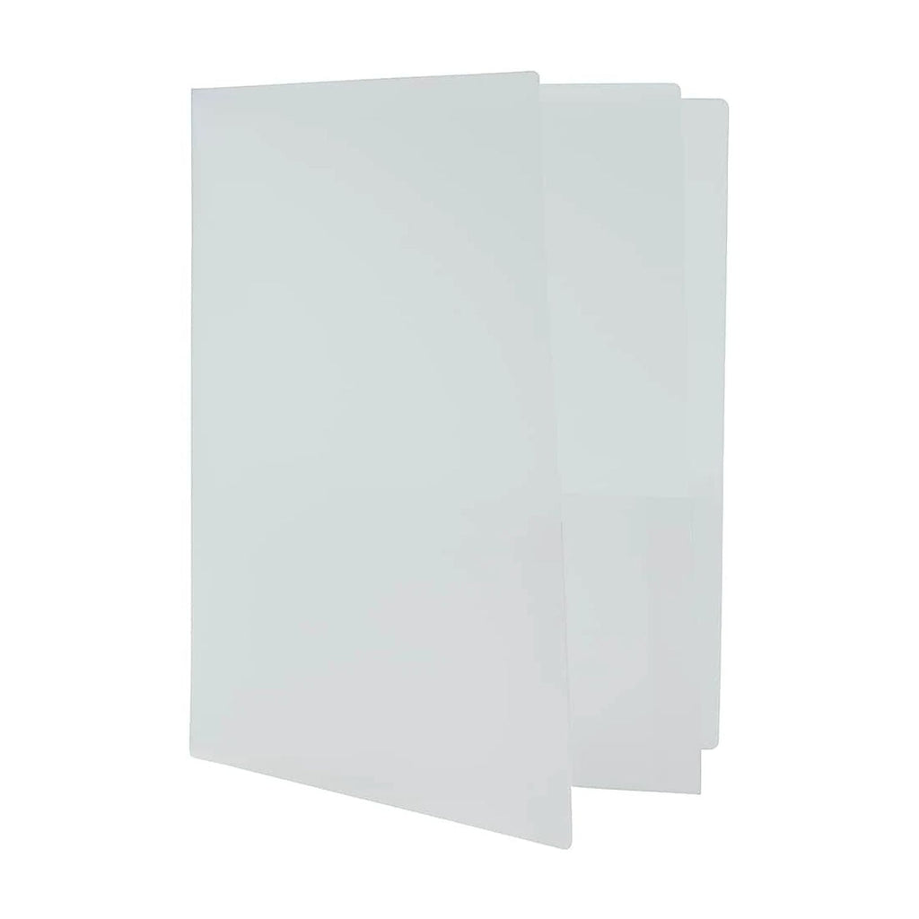 Jam Paper 4-Pocket Heavy Duty Folders Clear 2/Pack (389Mp4Cl) 389Mp4Cl