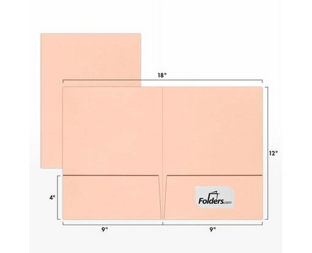 LUXPaper 9 x 12 Presentation Folder, Blush, 25/Pack